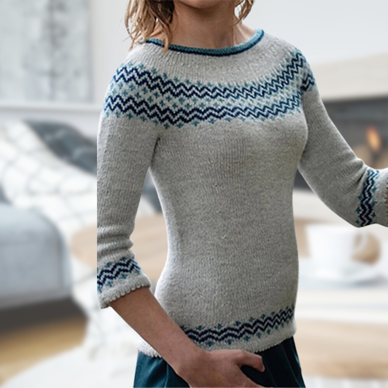 Rosie Leroy | Pull À Col Rond en Tricot