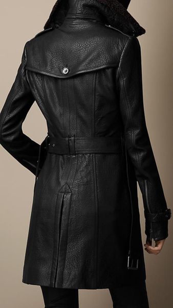 Clara | Trench-Coat De Luxe en Cuir Italien Fait À La Main