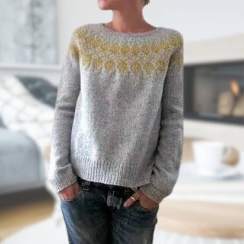 Rosie Leroy | Pull À Col Rond en Tricot