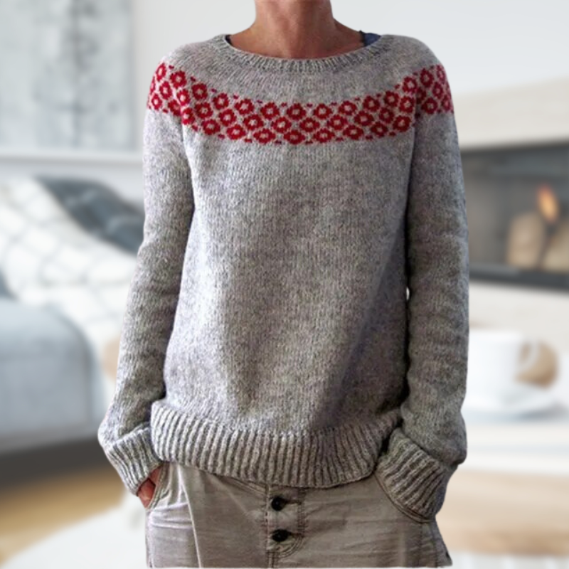 Rosie Leroy | Pull À Col Rond en Tricot