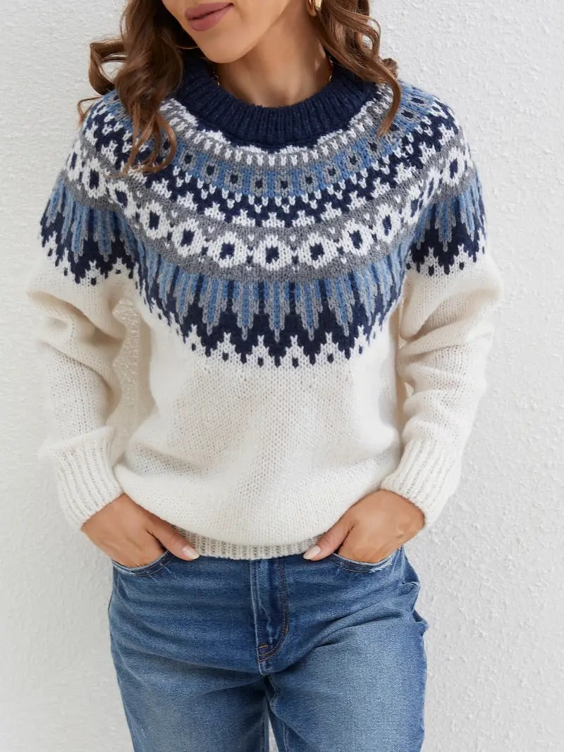 Eleanor - Pull Vintage Fair Isle