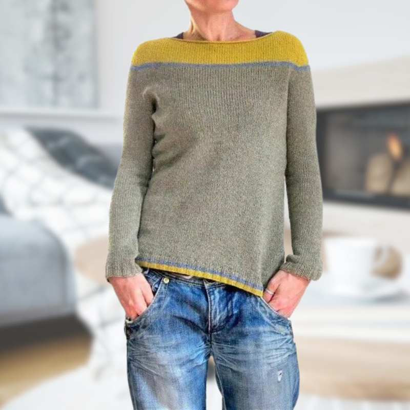 Rosie Leroy | Pull À Col Rond en Tricot