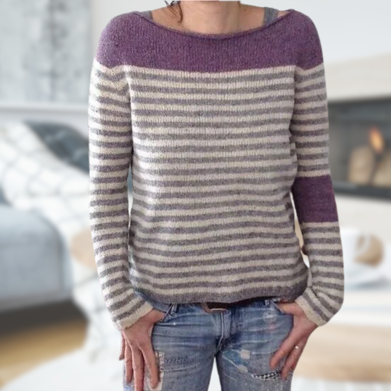 Rosie Leroy | Pull À Col Rond en Tricot