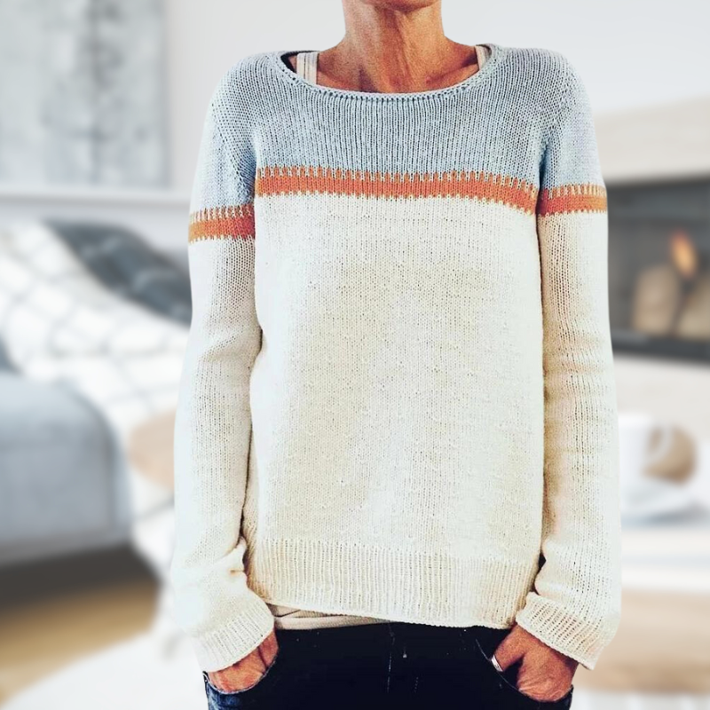 Rosie Leroy | Pull À Col Rond en Tricot