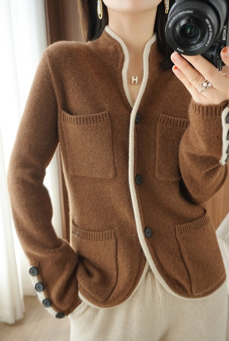 Frédérique | Cardigan Luxe en Laine Mérinos