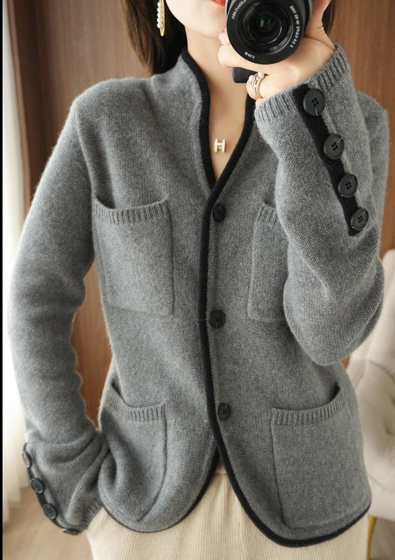 Frédérique | Cardigan Luxe en Laine Mérinos