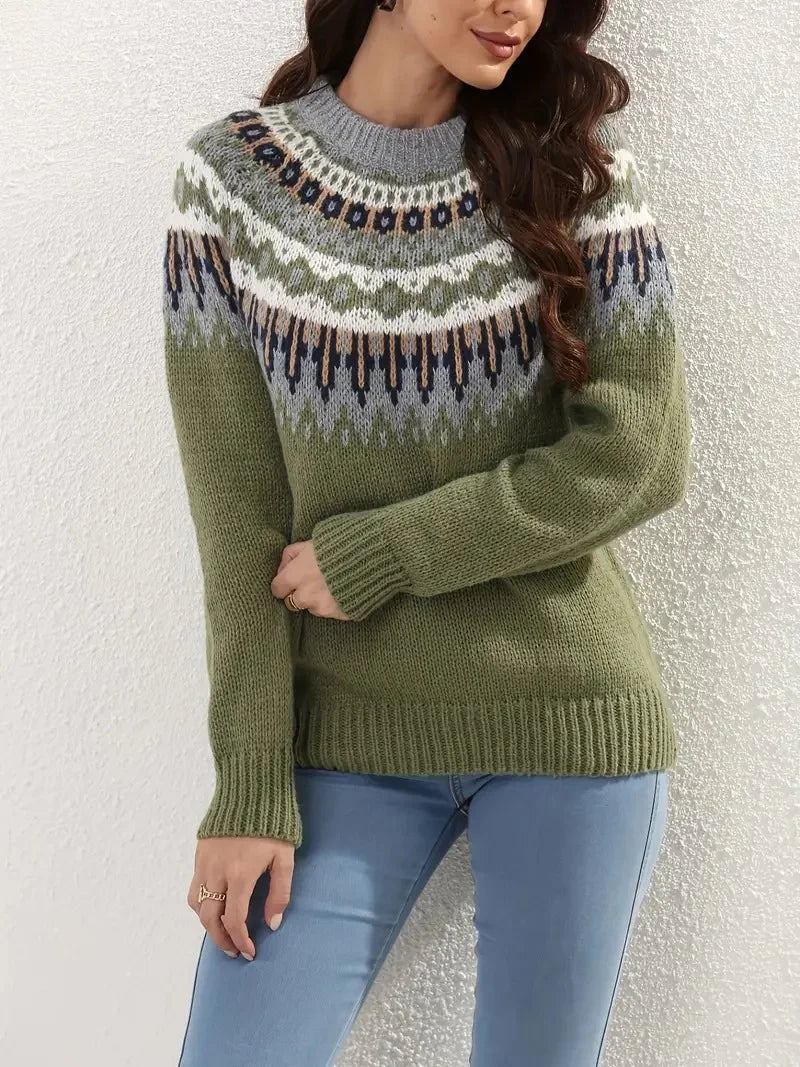 Eleanor - Pull Vintage Fair Isle